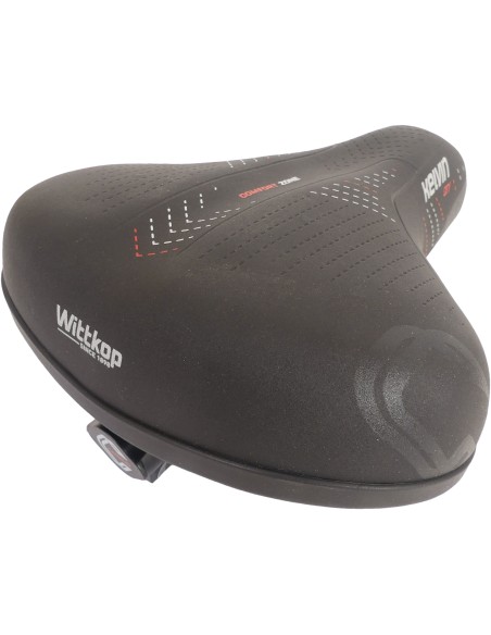 Fahrradsattel Wittkop Kelvin Accu mit Sattelkloben - Schwarz