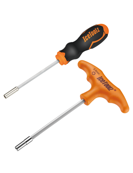 Speichenschlüssel Satz IceToolz 12D5 für 3,6 mm Vierkantnippel (12D3 + 12D7)