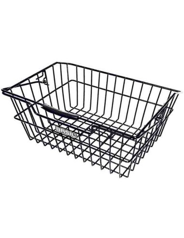 Fahrradkorb für Hinten Basil Cairo Luxe 41 x 32 x 17 cm - Schwarz