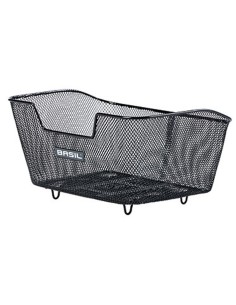 Fahrradkorb für Hinten Basil Base M mit WSL-System 30 x 42 x 21 cm - Schwarz