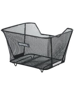 Fahrradkorb für Hinten Basil Lesto mit WSL-System 32 x 41 x 25 cm - Schwarz