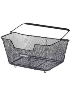 Fahrradkorb für hinten Basil Base M 43 x 30 x 23 cm - Schwarz