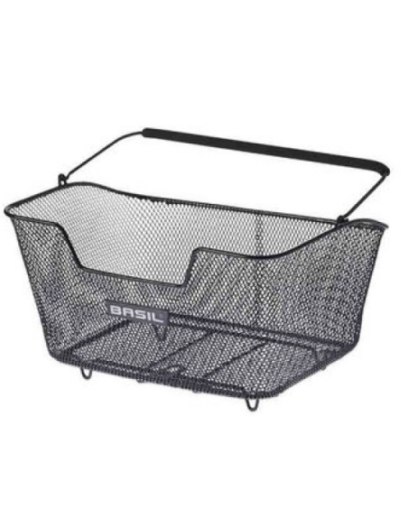 Fahrradkorb für hinten Basil Base M 43 x 30 x 23 cm - Schwarz