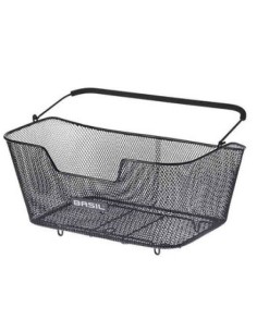 Fahrradkorb für hinten Basil Base L 48 x 30 x 23 cm - Schwarz