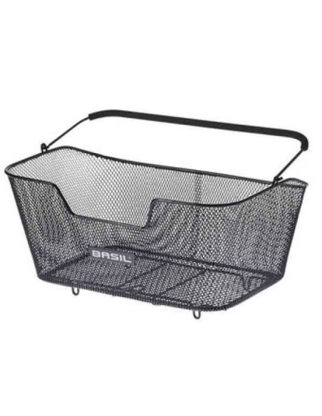 Fahrradkorb für hinten Basil Base L 48 x 30 x 23 cm - Schwarz