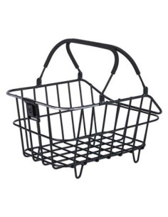 Fahrradkorb für hinten Basil Cento Alu Multi System Nordlicht  46 x 34 x 26 cm - Schwarz
