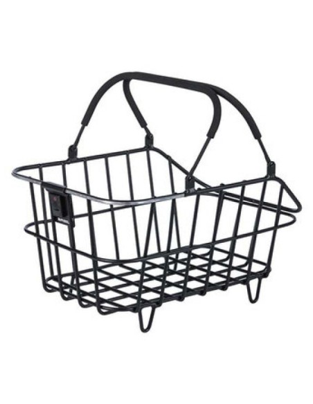 Fahrradkorb für hinten Basil Cento Alu Multi System Nordlicht  46 x 34 x 26 cm - Schwarz