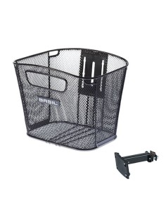 Fahrradkorb für Vorne Basil Bold FM mit Vorbauhalterung 28 x 34 x 26 cm - Schwarz