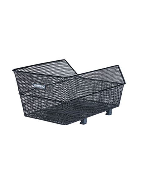 Fahrradkorb für Hinten Basil Cento S mit WSL-System 35 x 25 x 20 cm - Schwarz