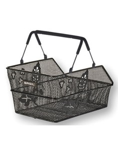 Fahrradkorb für Hinten Basil Cento S Flower Multi 36 x 26 x 18 cm - Schwarz