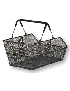 Fahrradkorb für Hinten Basil Cento Flower Multi 44 x 30 x 23 cm - Schwarz