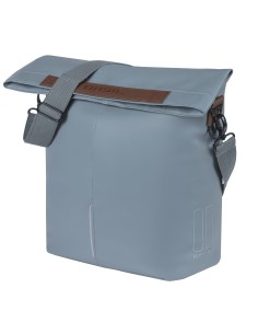 Fahrradtasche Basil CIty Vegan Leather 14 Liter 49 x 30 x 18 cm - Graphite Blue