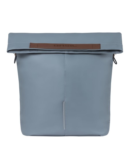 Fahrradtasche Basil CIty Vegan Leather 14 Liter 49 x 30 x 18 cm - Graphite Blue