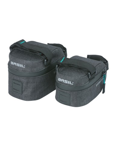 Satteltasche M Basil Discovery 365D 1.0 Liter 10 x 9 x 15 cm - Schwarz Melee