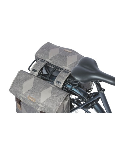 Doppelpacktasche Basil Elegance 40-49 Liter 40 x 38 x 16 cm - Chapeau Taupe