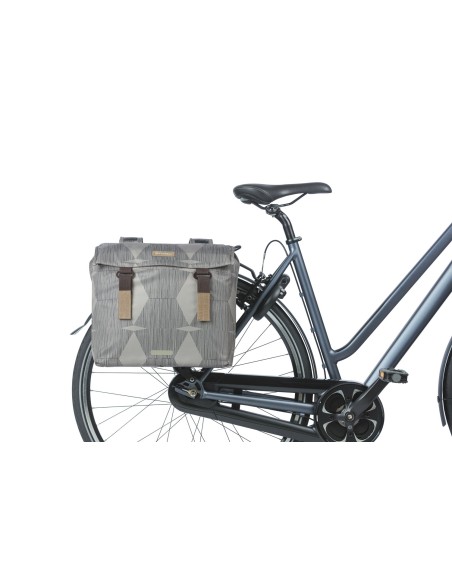 Doppelpacktasche Basil Elegance 40-49 Liter 40 x 38 x 16 cm - Chapeau Taupe
