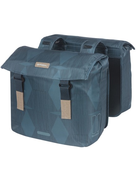 Doppelpacktasche Basil Elegance 40-49 Liter 40 x 38 x 16 cm - Estate Blue