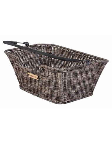 Fahrradkorb Basil Capri Rattan Look 42 x 32 x 20 cm - Nature Brown