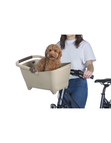 Hundefahrradkorb Basil Buddy KF 32 Liter 45 x 32 x 22 cm - Biscotti Brown
