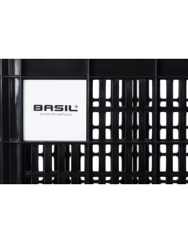 Recycelter Fahrradkasten Basil Crate S 17.5 Liter 29 x 39 x 20 cm - Schwarz