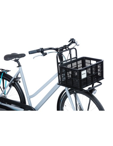 Recycelter Fahrradkasten Basil Crate S 17.5 Liter 29 x 39 x 20 cm - Schwarz