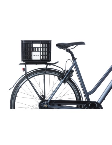 Recycelter Fahrradkasten Basil Crate S 17.5 Liter 29 x 39 x 20 cm - Schwarz