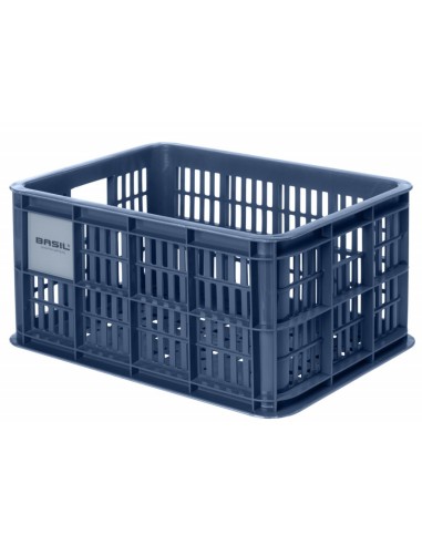 Recycelter Fahrradkasten Basil Crate S 17.5 Liter 29 x 39 x 20 cm - Bluestone