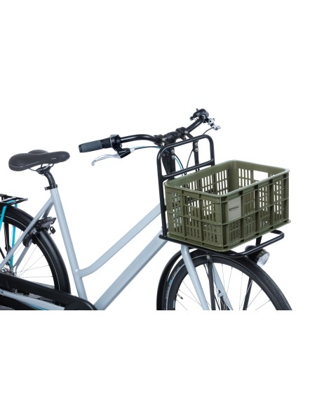 Recycelter Fahrradkasten Basil Crate S 17.5 Liter 29 x 39 x 20 cm - Moss Green