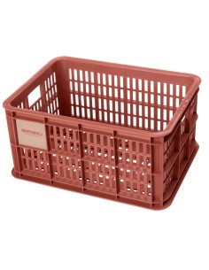 Recycelter Fahrradkasten Basil Crate S 17.5 Liter 29 x 39 x 20 cm - Terra Red
