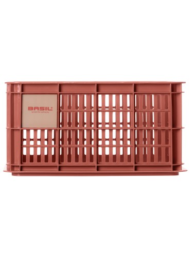 Recycelter Fahrradkasten Basil Crate S 17.5 Liter 29 x 39 x 20 cm - Terra Red