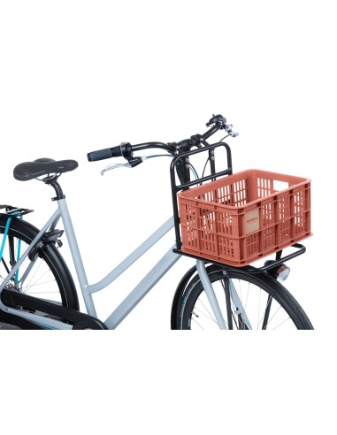 Recycelter Fahrradkasten Basil Crate S 17.5 Liter 29 x 39 x 20 cm - Terra Red