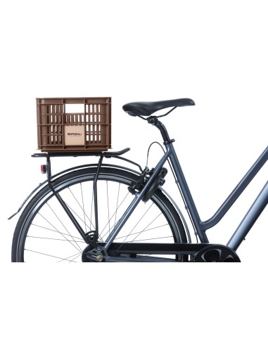 Recycelter Fahrradkasten Basil Crate S 17.5 Liter 29 x 39 x 20 cm - Brown