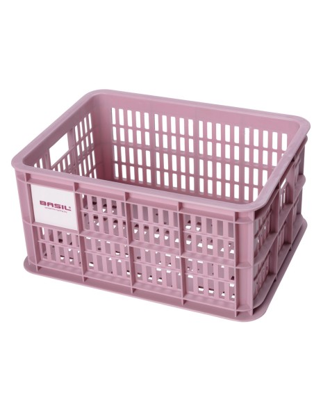 Recycelter Fahrradkasten Basil Crate S 17.5 Liter 29 x 39 x 20 cm - Blossom