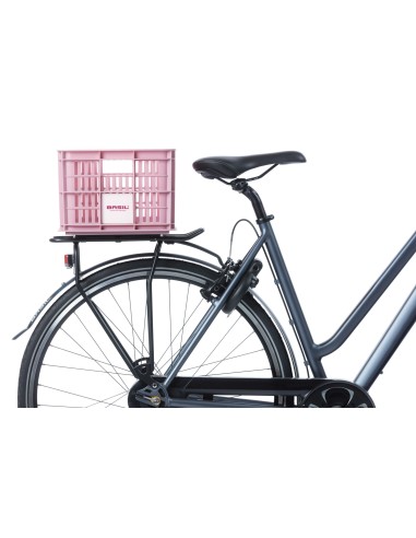 Recycelter Fahrradkasten Basil Crate S 17.5 Liter 29 x 39 x 20 cm - Blossom