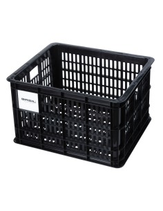 Recycelter Fahrradkasten Basil Crate M 29,5 Liter 35 x 45 x 25 cm - Black