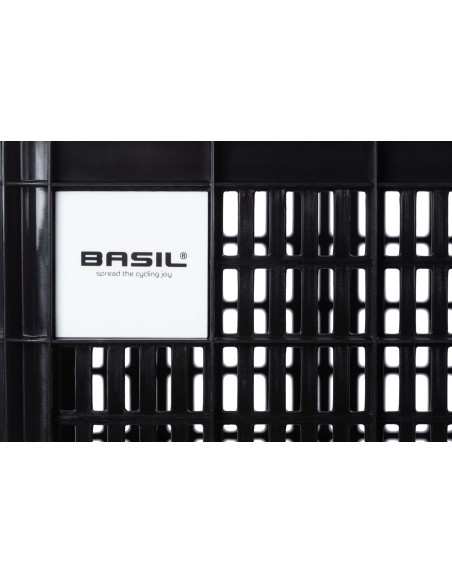 Recycelter Fahrradkasten Basil Crate M 29,5 Liter 35 x 45 x 25 cm - Black