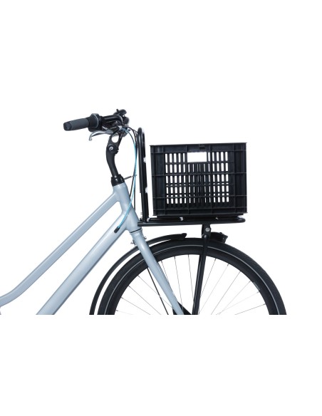 Recycelter Fahrradkasten Basil Crate M 29,5 Liter 35 x 45 x 25 cm - Black