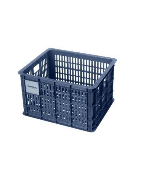 Recycelter Fahrradkasten Basil Crate M 29,5 Liter 35 x 45 x 25 cm - Bluestone