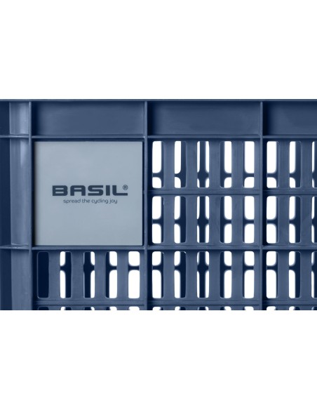 Recycelter Fahrradkasten Basil Crate M 29,5 Liter 35 x 45 x 25 cm - Bluestone