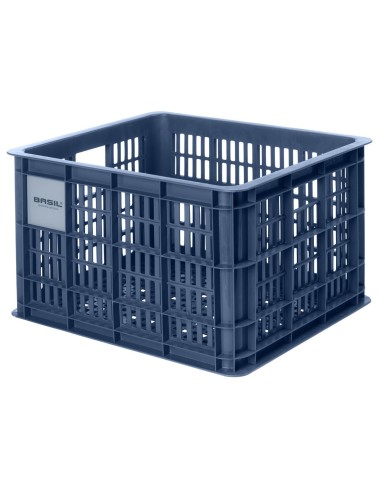 Recycelter Fahrradkasten Basil Crate M 29,5 Liter 35 x 45 x 25 cm - Bluestone