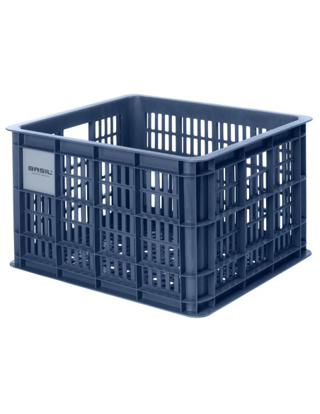 Recycelter Fahrradkasten Basil Crate M 29,5 Liter 35 x 45 x 25 cm - Bluestone
