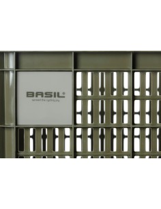 Recycelter Fahrradkasten Basil Crate M 29,5 Liter 35 x 45 x 25 cm - Moss Green