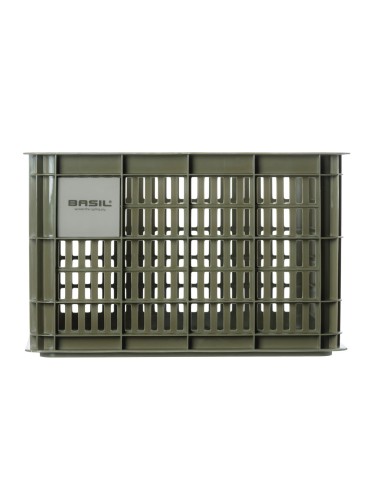 Recycelter Fahrradkasten Basil Crate M 29,5 Liter 35 x 45 x 25 cm - Moss Green