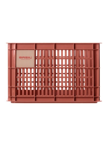 Recycelter Fahrradkasten Basil Crate M 29,5 Liter 35 x 45 x 25 cm - Terra Red