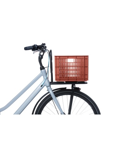 Recycelter Fahrradkasten Basil Crate M 29,5 Liter 35 x 45 x 25 cm - Terra Red