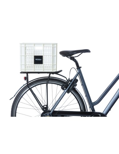 Recycelter Fahrradkasten Basil Crate M 29,5 Liter 35 x 45 x 25 cm - Bright White
