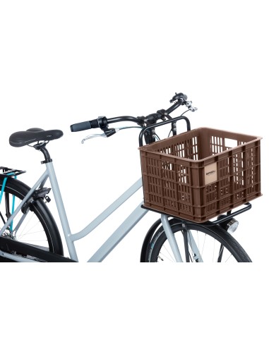 Recycelter Fahrradkasten Basil Crate M 29,5 Liter 35 x 45 x 25 cm - Brown