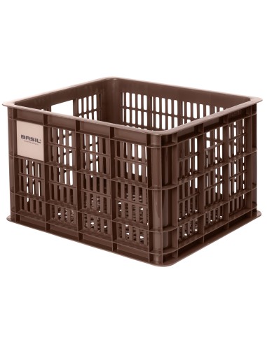 Recycelter Fahrradkasten Basil Crate M 29,5 Liter 35 x 45 x 25 cm - Brown