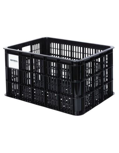 Recycelter Fahrradkasten Basil Crate L 40,0 Liter 39 x 49 x 26 cm - Black