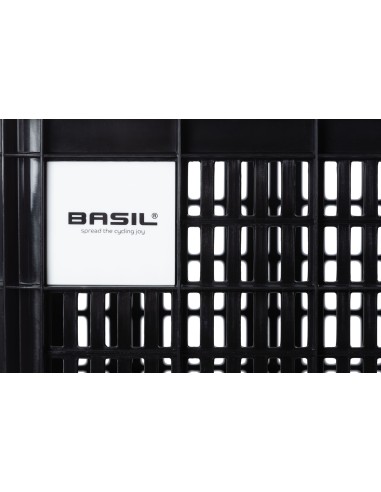 Recycelter Fahrradkasten Basil Crate L 40,0 Liter 39 x 49 x 26 cm - Black